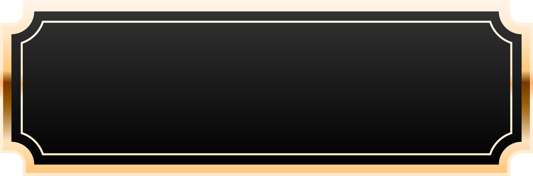 black label text frame and luxury golden border